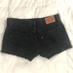 Levi's black shorts 27 Women's